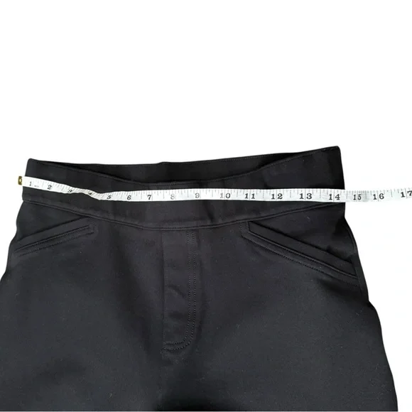 Women's Slim Straight Pants Pull On Faux Pockets Spanx Black Size Large - Picture 4 of 11